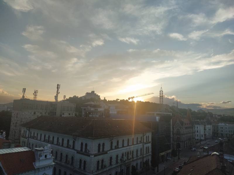 Rooftop view of Cluj